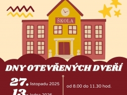 Dny otevřených dveří a zápis do 1. třídy