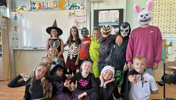 Halloween v břilické škole: Den plný masek, úkolů a zábavy 